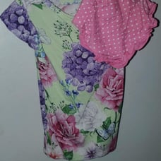 Posh peanut 2t short set Georgina print