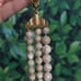 Vintage Egyptian Revival Necklace Jasper Gold Tone Beaded Collar 1928 Brand