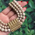 Vintage Egyptian Revival Necklace Jasper Gold Tone Beaded Collar 1928 Brand