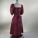 Vintage red plaid maxi dress