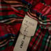 Vintage red plaid maxi dress