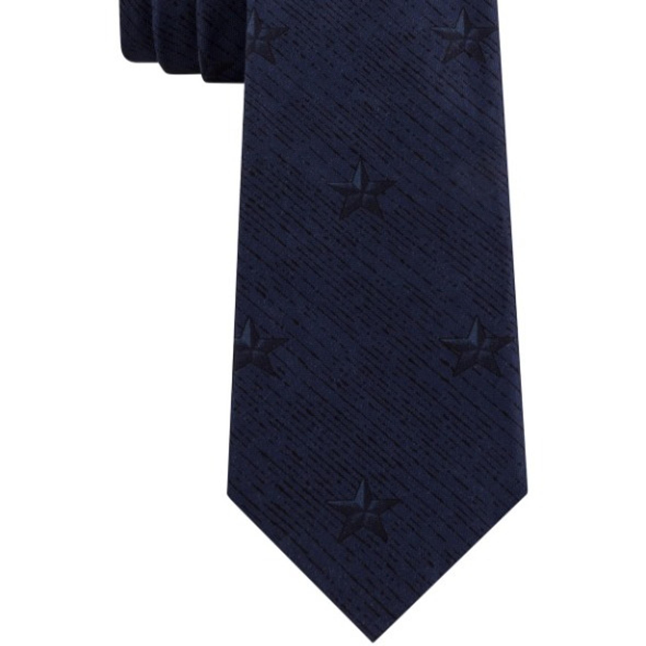 DKNY Dark Blue With Broken Stripe Tie