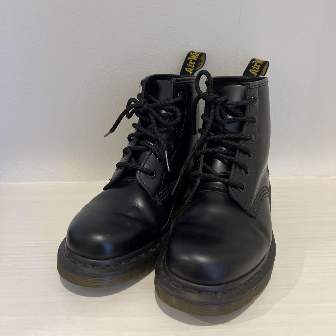 Dr Martens 厚底ブラックレザーシューズ23.5cm