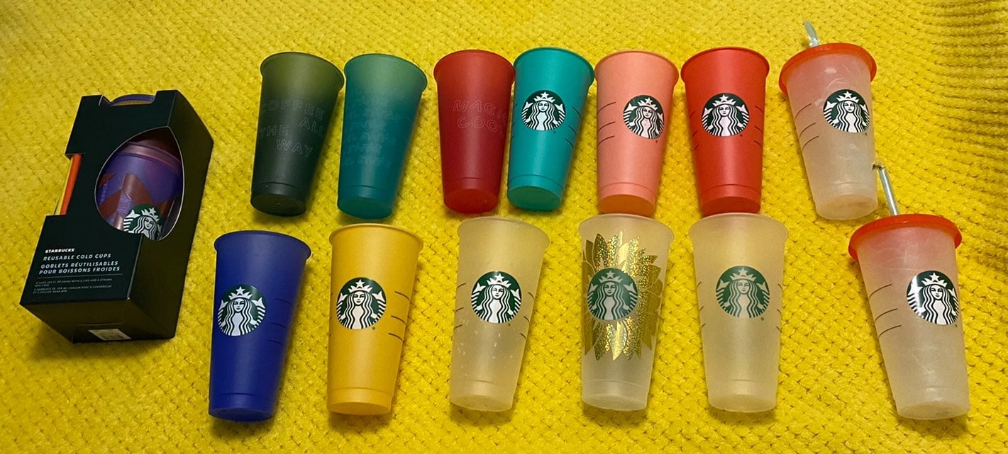 Starbucks cold cups