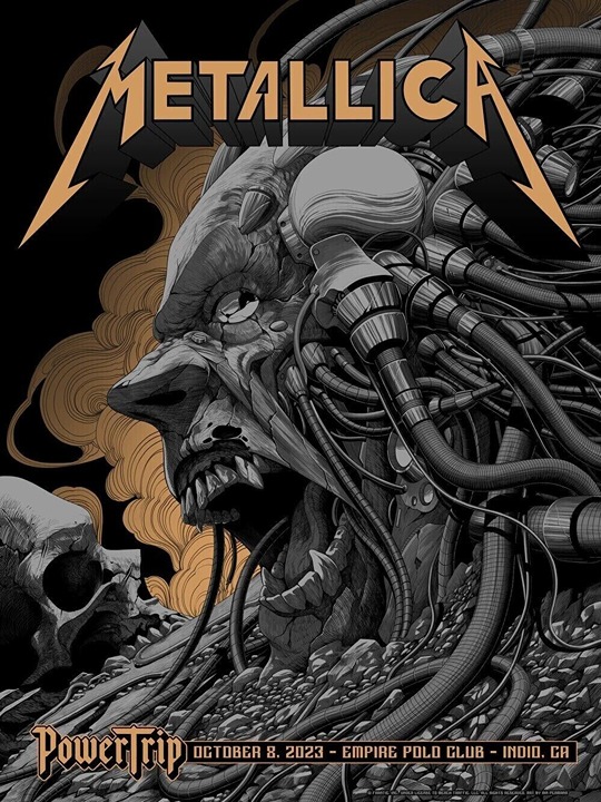 IN HAND Metallica October 8, 2023 Power Trip (Artist Proof) Poster