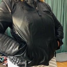 Leather coat