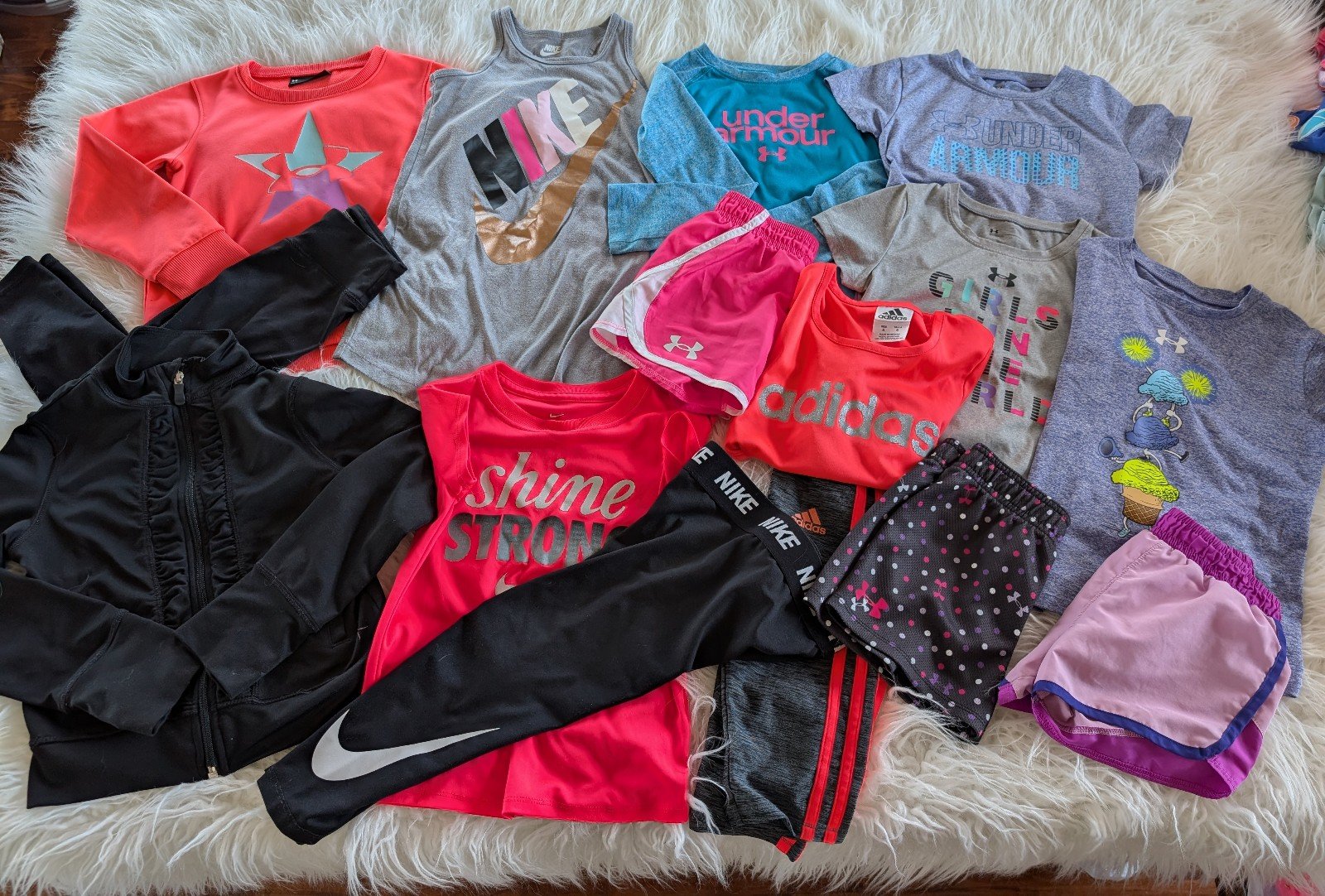 5T Toddler girl athletic lot Nike Under Armour Adidas
