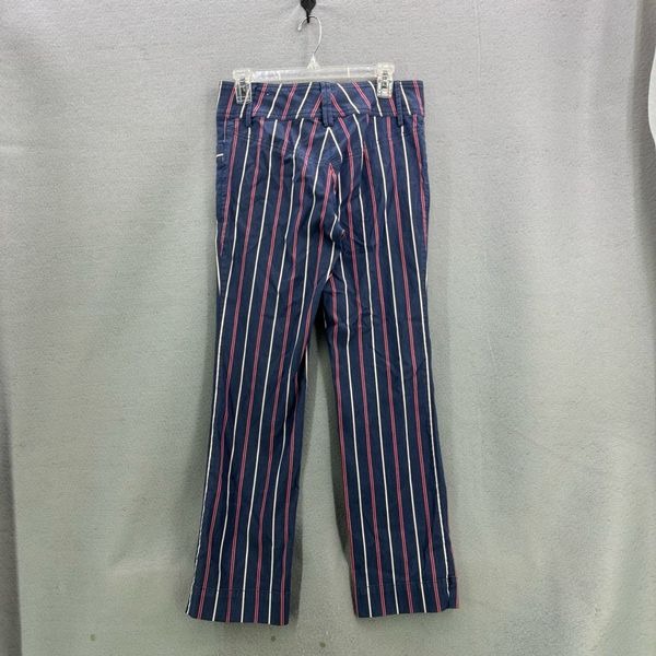 Vintage Y2K Tommy Hilfiger Retro Striped Stretch Trouser Pants Flare Leg Size 6