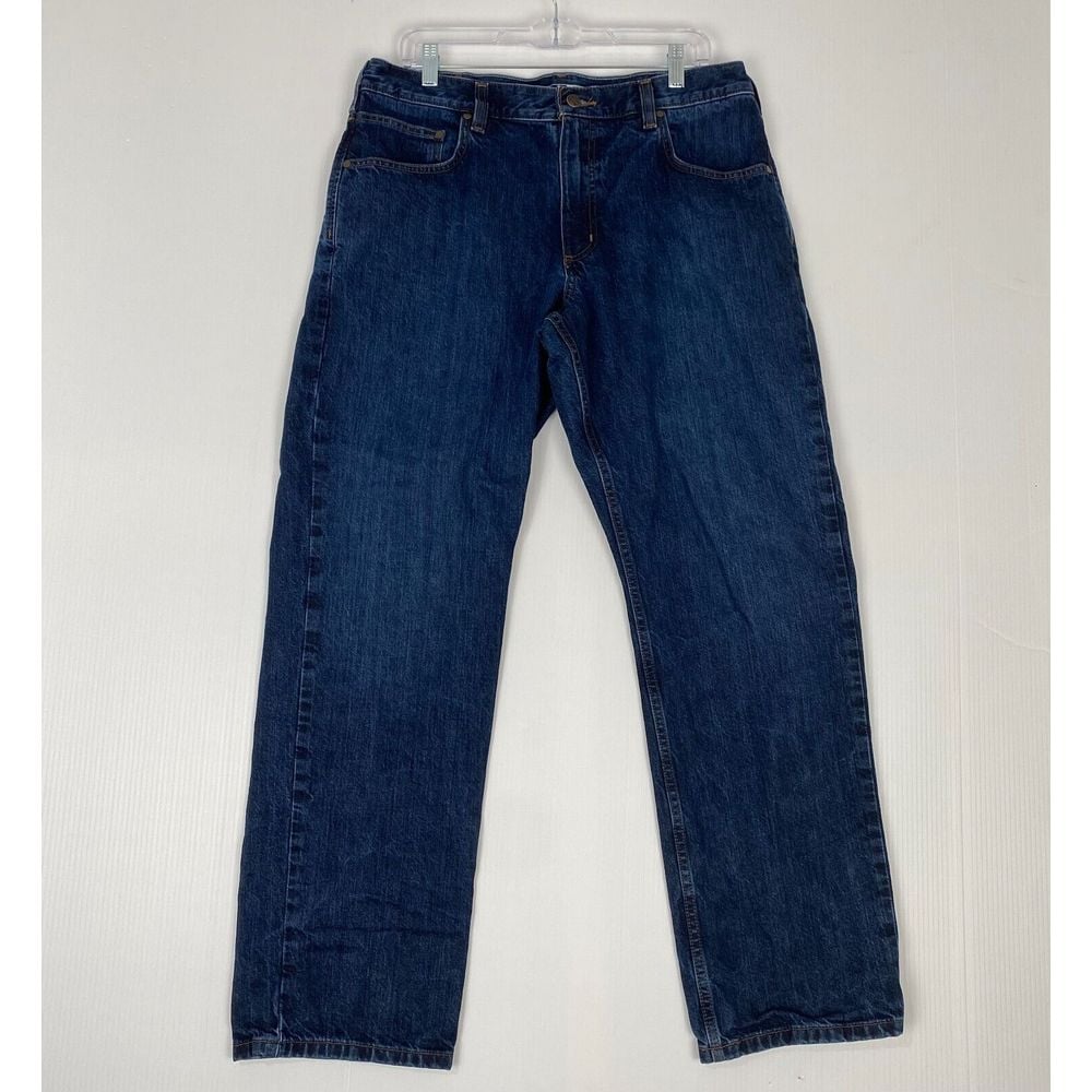 Carhartt Workwear Denim Jeans Size 36X32 Mens Relaxed Fit Work Pants
