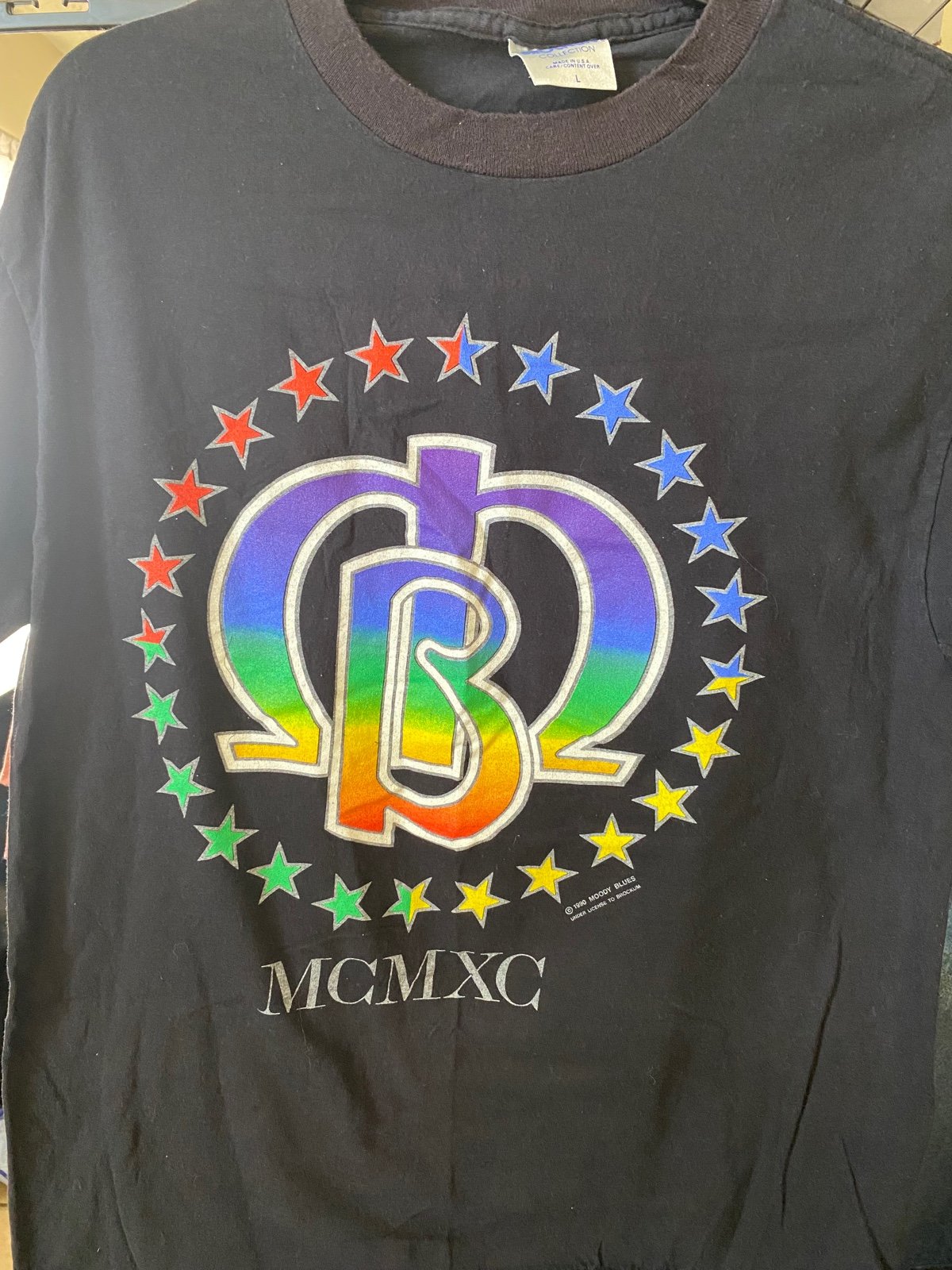 Vintage 1990 Brockum Moody Blues MCMXC Tour TShirt