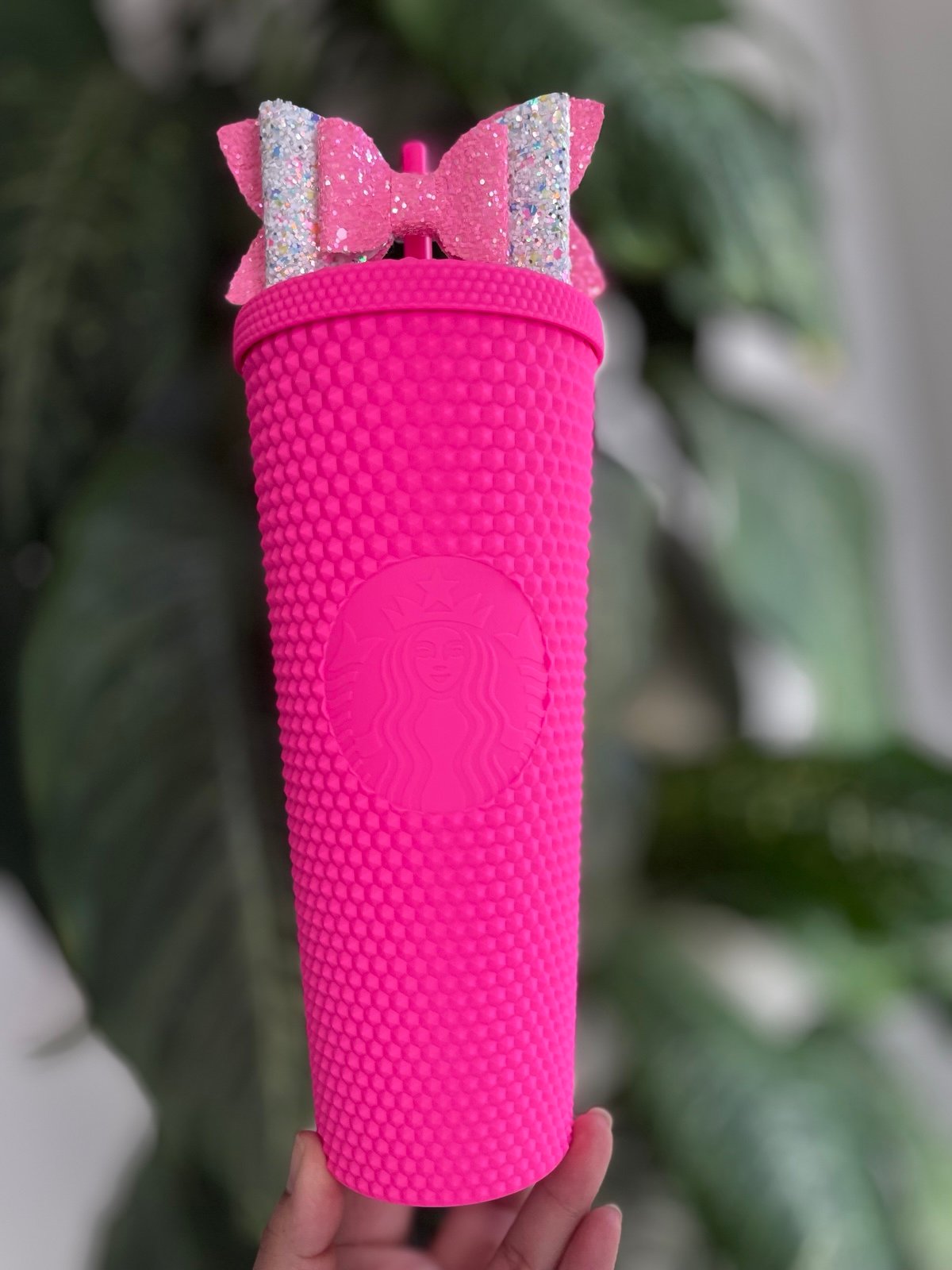 Starbucks Mexico Wanda Matte Hot Pink Studded tumbler