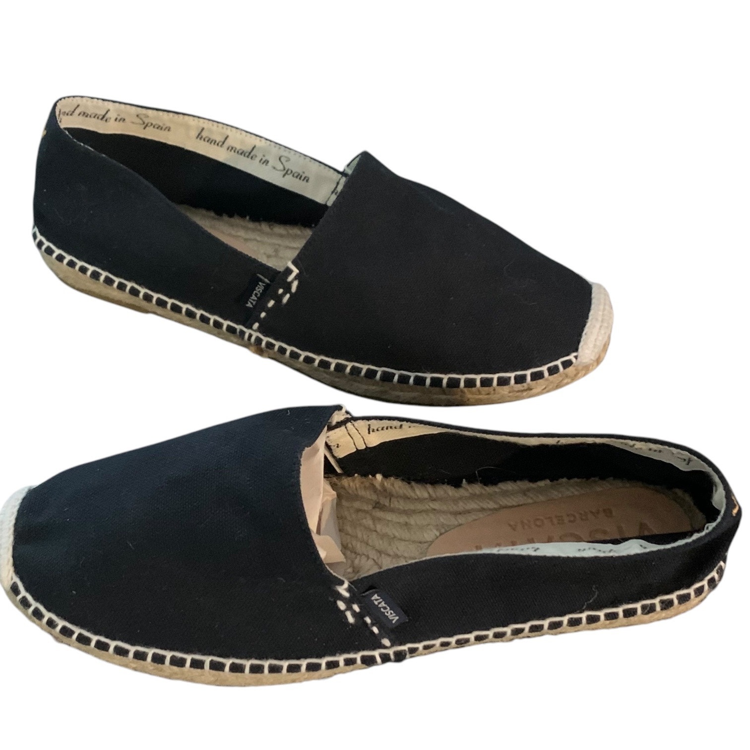 Viscata Barceloneta Canvas Espadrille Flats Women's 40 US Handmade US 9 NWOB