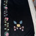 Smithsonian 100% Wool Black Flower Embroidery, Fringed Shawl From India