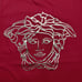 Versace Women's Cotton Red W/ Gold Foiled Medusa T-Shirt size 38
