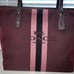 COACH Horse and Carriage Jacquard Tote Oxblood/Gold, NWT