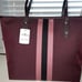 COACH Horse and Carriage Jacquard Tote Oxblood/Gold, NWT
