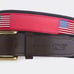 Vineyard Vines, Men's American Flag Canvas Club Belt (Jetty Red) sz 30