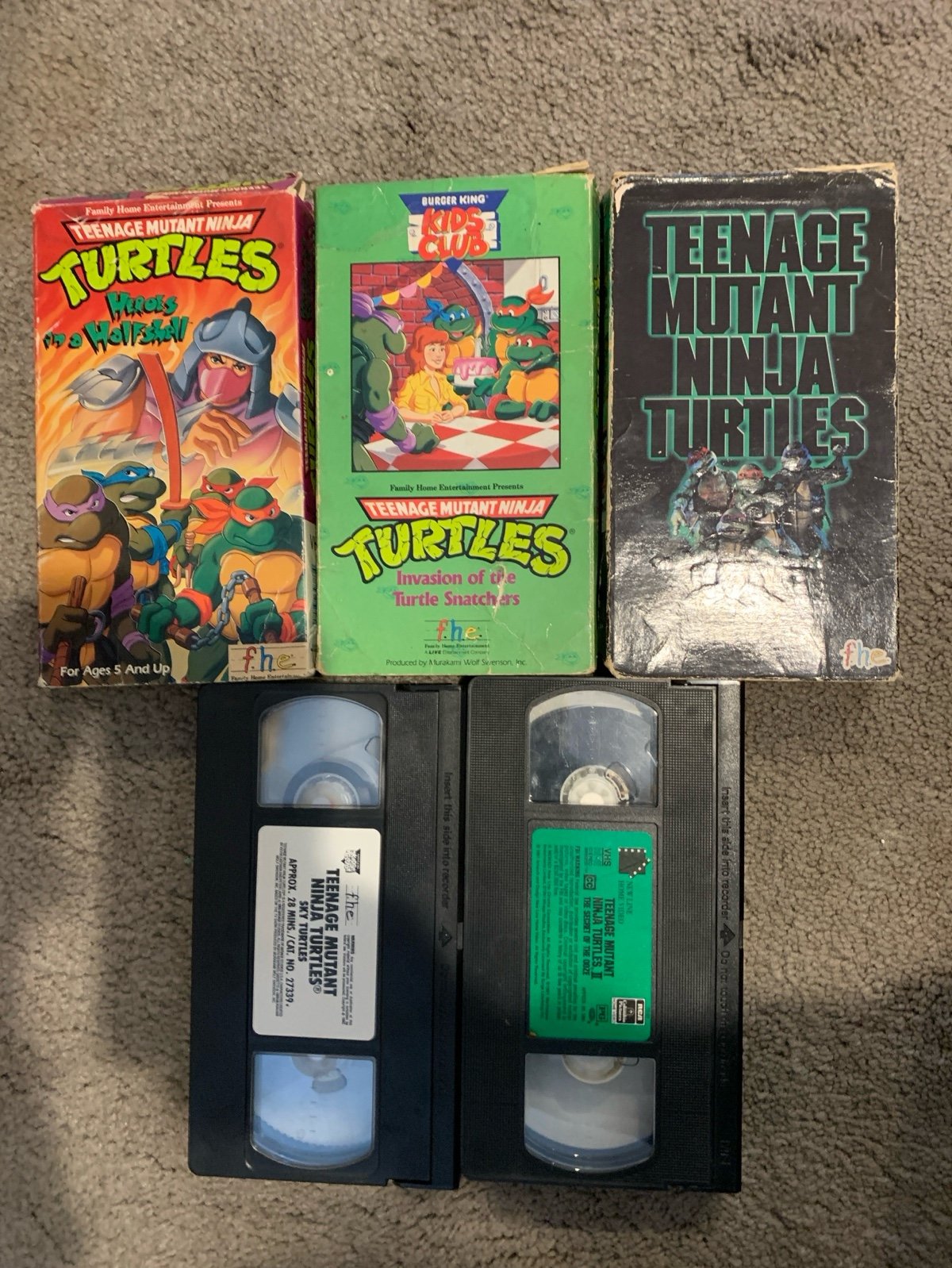 Teenage Mutant Ninja Turtles VHS Bundle LAST CHANCE MOVING THIS WEEK