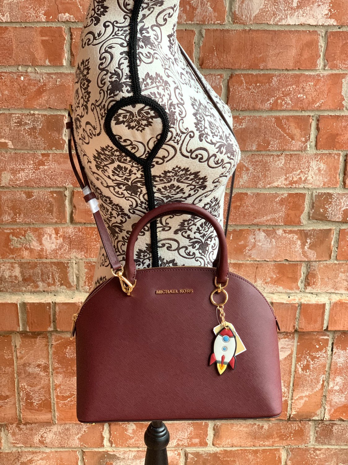 michael kors emmy large dome satchel + k