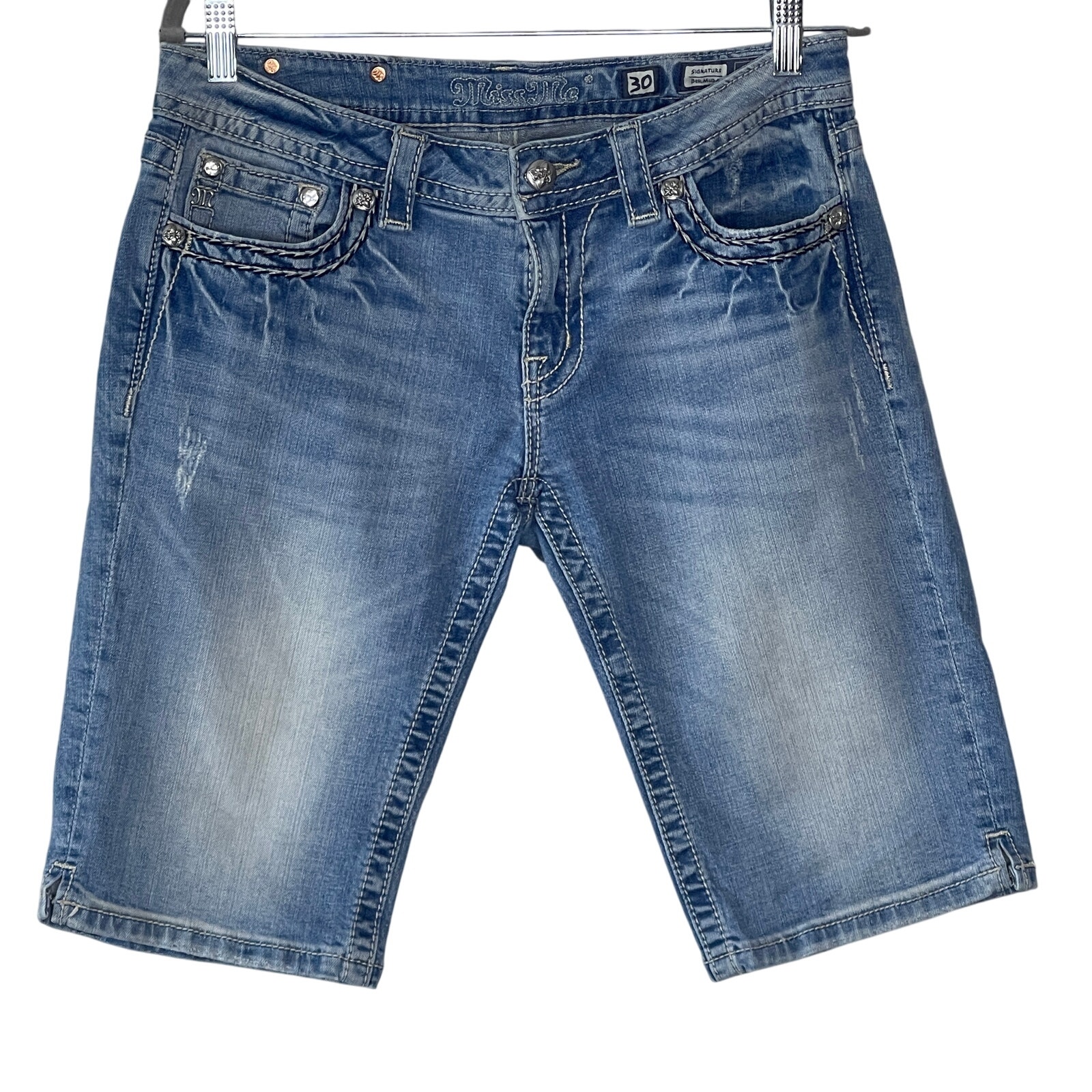 MISS ME BERMUDA WOMEN'S COTTON JEAN SIZE 30