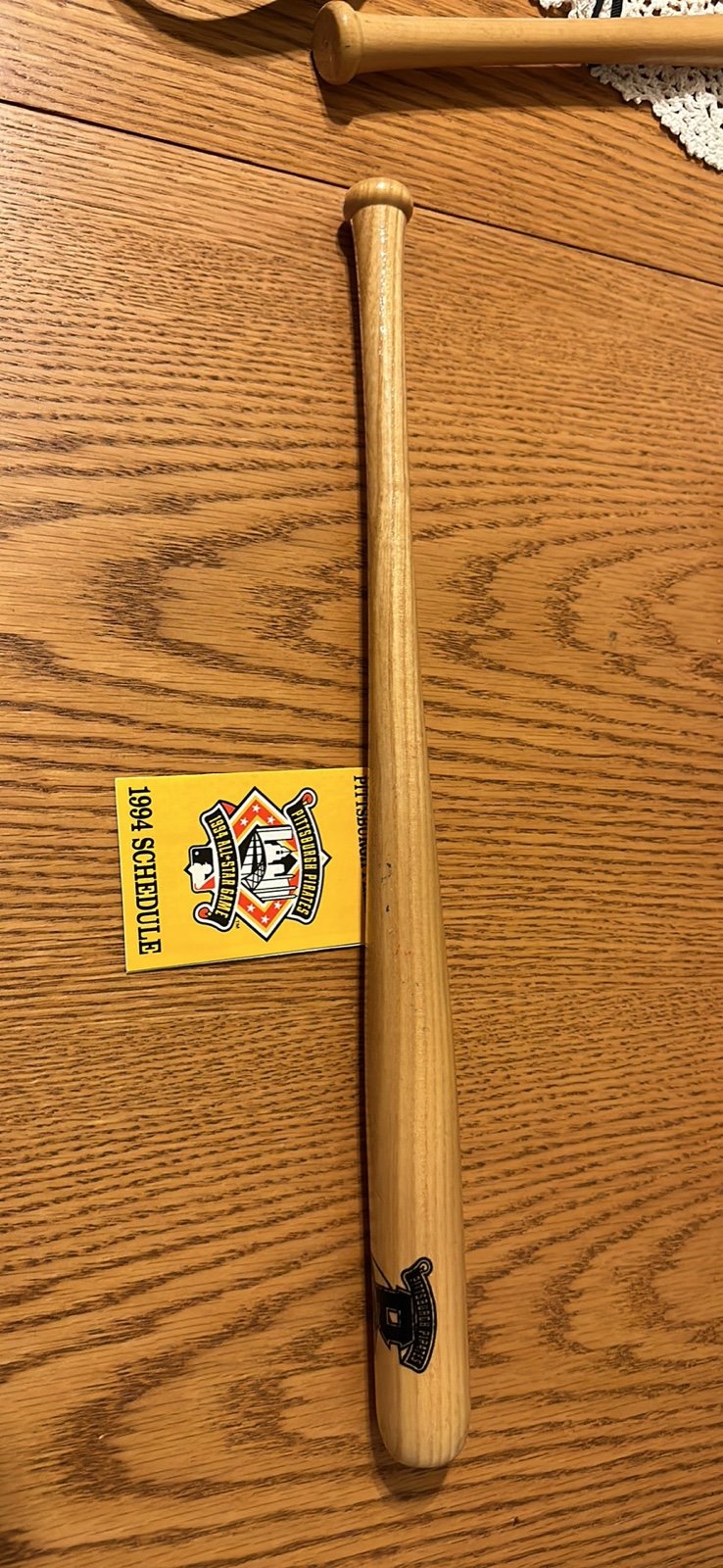 Pittsburgh Pirates 1994 All Star Game Promo Miniature MLB 18 Baseball Bat w/all