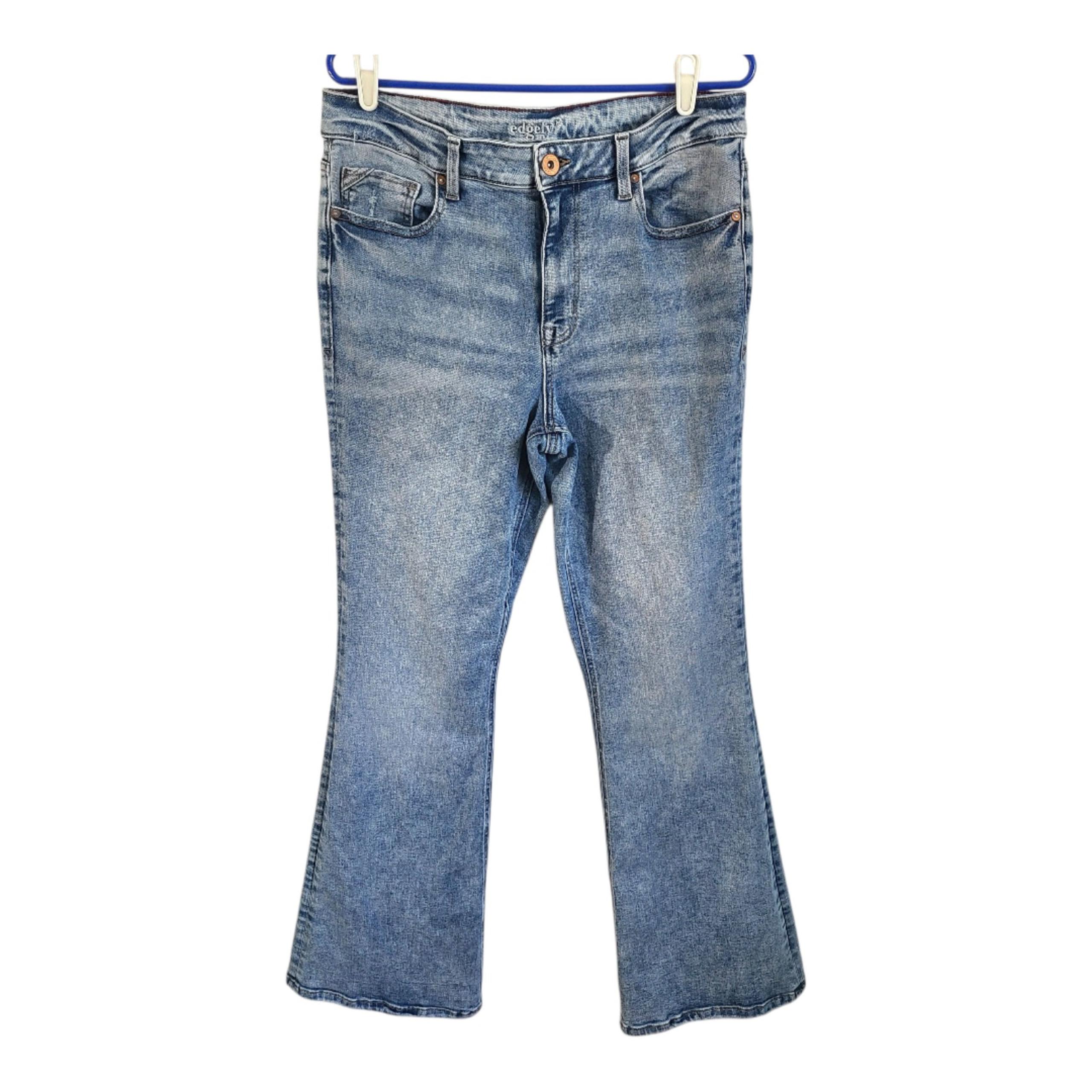 Maurices Edgely Flare Blue Jeans Womens Size 14