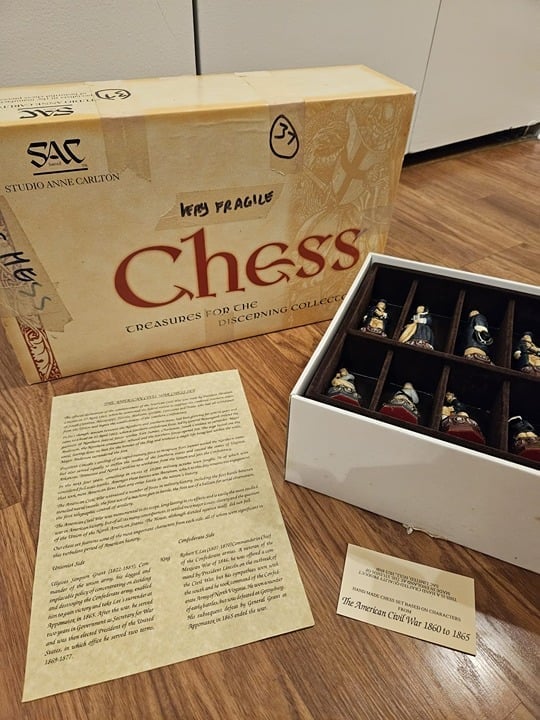 American Civil War Commemorative Chess Pieces (Studio Anne Carlton