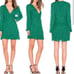 Show Me Your MuMu Mini Dress Wrap Beaded Sequined Holiday Party Green Small