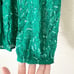 Show Me Your MuMu Mini Dress Wrap Beaded Sequined Holiday Party Green Small