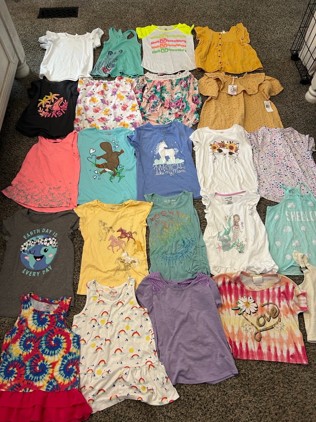 Girls spring summer shirts 7/8