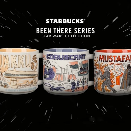 AUTHENTIC Starbucks Star Wars Mug 2023 Set BEEN THERE SERIES