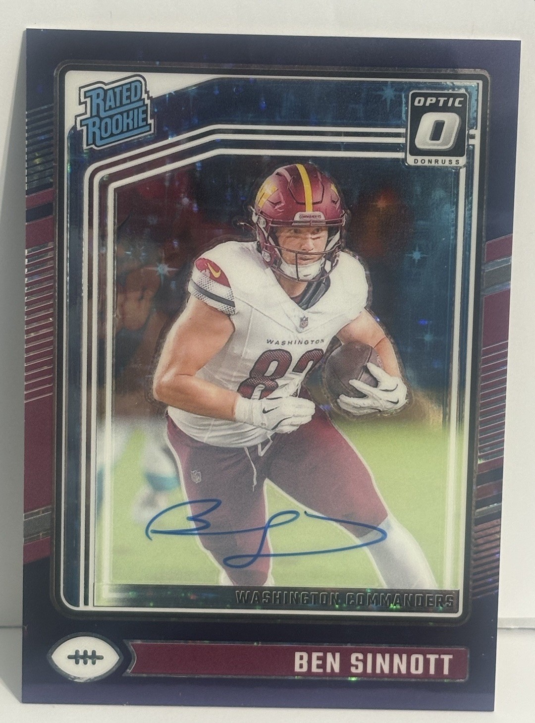 2024 Donruss Optic FOTL Purple Stars Prizm #207 Ben Sinnott RC Rookie AUTO /42