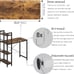 Small Computer Desk with 4-Tier Bookshelf and 8 Hooks