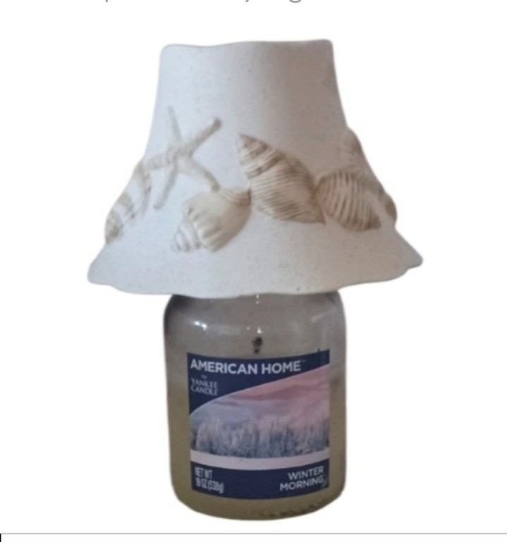 Yankee Vintage Candle Seashell Topper. NEVER USED! (Jar not included)