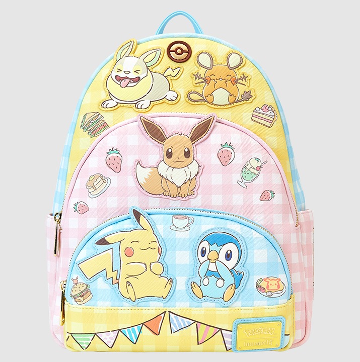 Pokemon Cafe Triple Pocket Mini Backpack