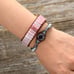 Rose Quartz Pink Handmade Healing Beads Natural Stone Women Men Bracelet Gift