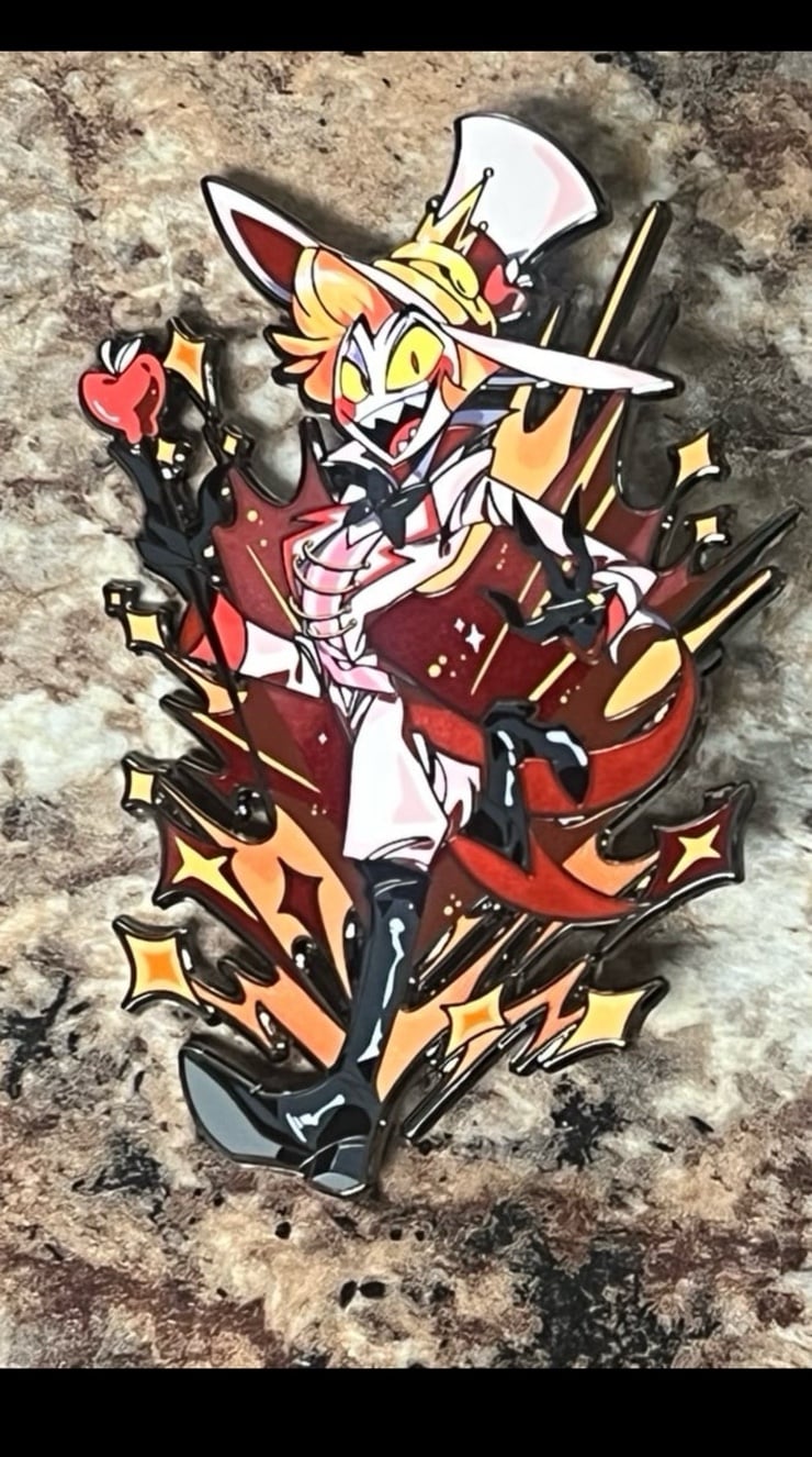 Hazbin Hotel HFP Lucifer BN Enamel Pin
