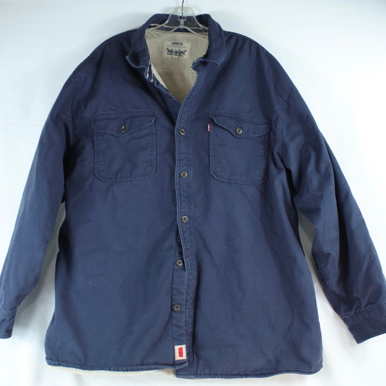 Levi’s Blue Fleece Lined Work Jacket Mens Size XXL