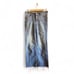 Pilcro and the Letterpress Women's 26 High Rise Flare Jeans Med Wash Distressed