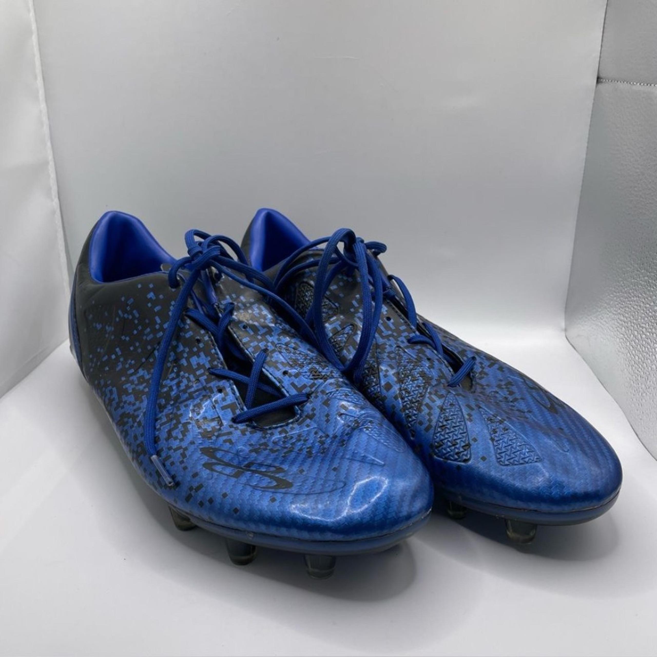 Boombah Cleats Men's Size 12 Blue Black Activewear Sports Digi-Camo Athletic