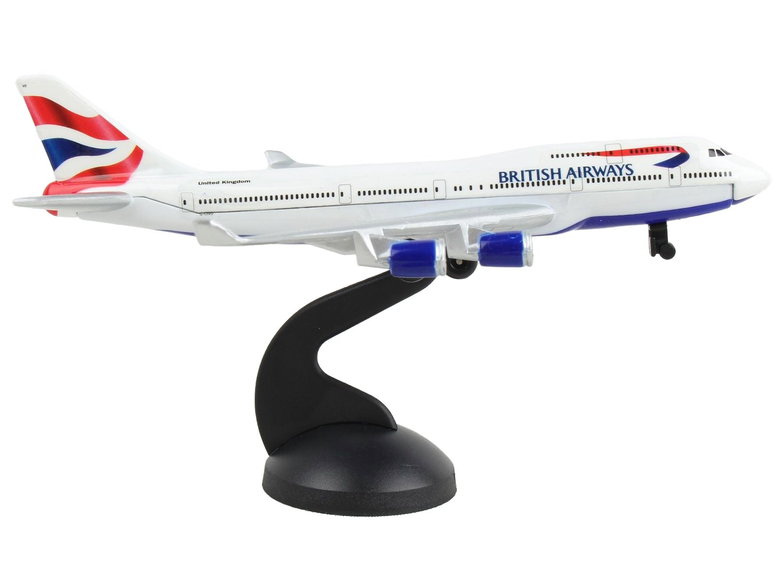 747 Commercial Aircraft British Airways (G-XLEA) White with Blue and Red Dieca