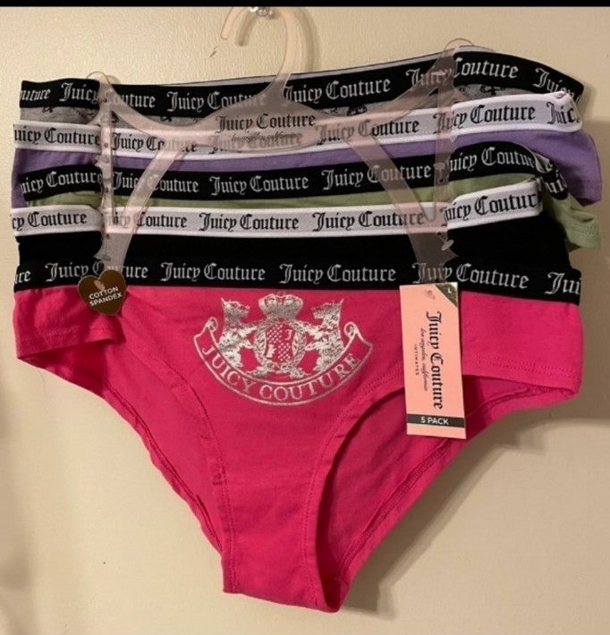 Juicy Couture 5 Panties Bundle Set L