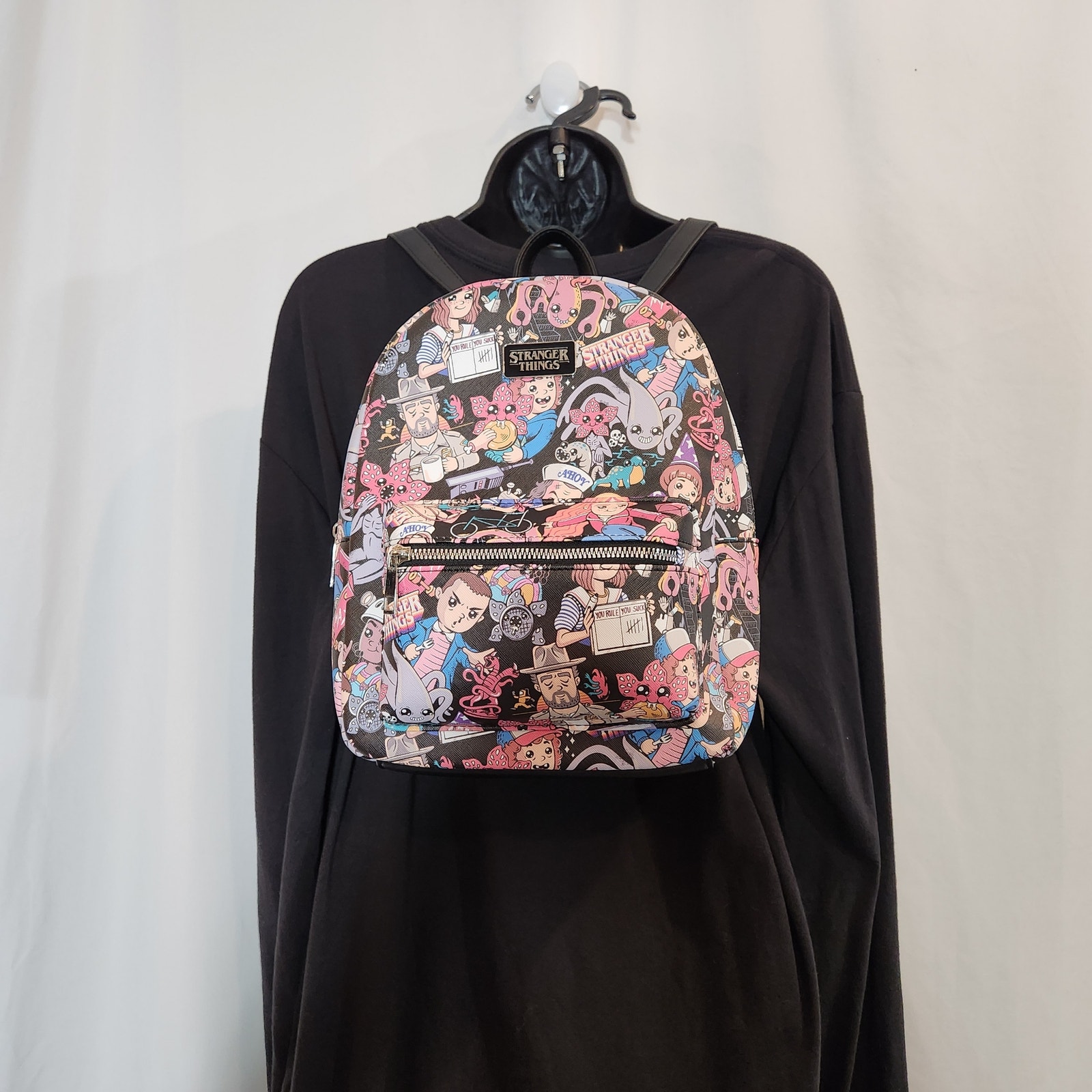STRANGER THINGS by BIOWORLD Multi Chibi Characters 12 x 10 x 4 Mini Backpack