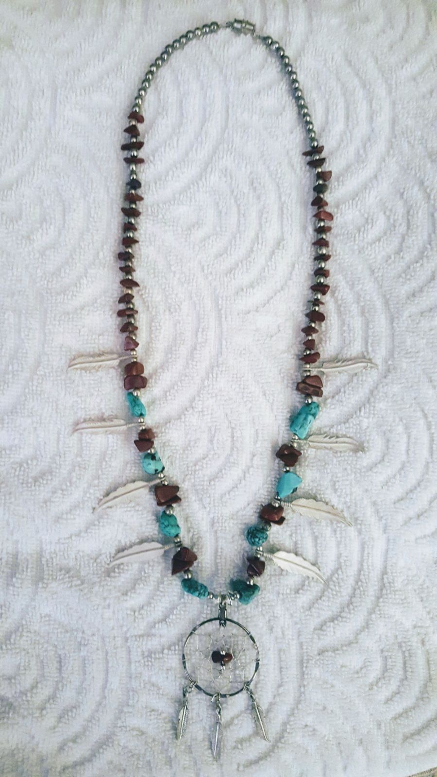 VINTAGE Handmade Genuine Turquoise Gemst