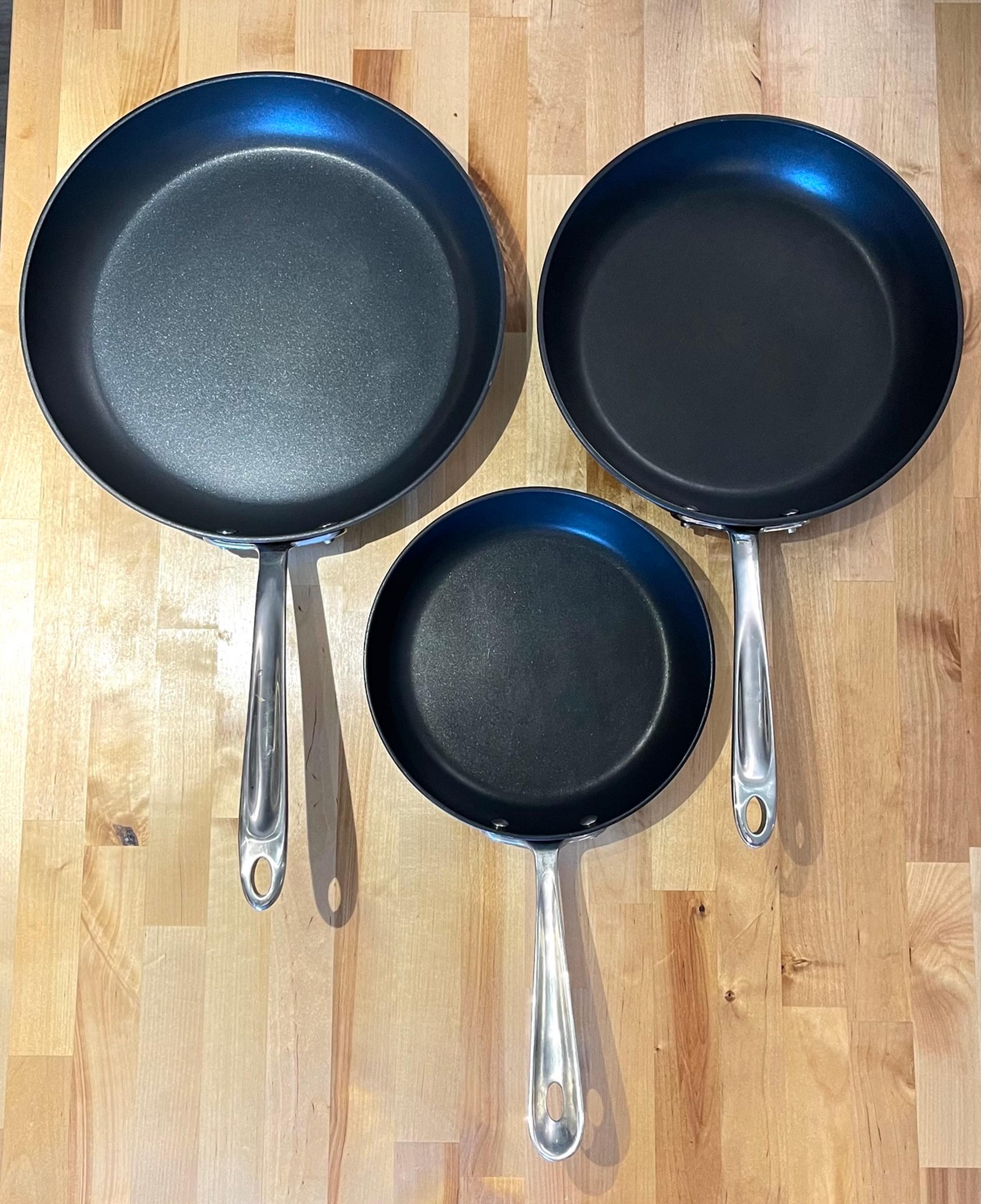 All-Clad Non Stick Hard-Anodized Fry Pan Cookwear Skillet 8” 10.5” 12” Set Of 3