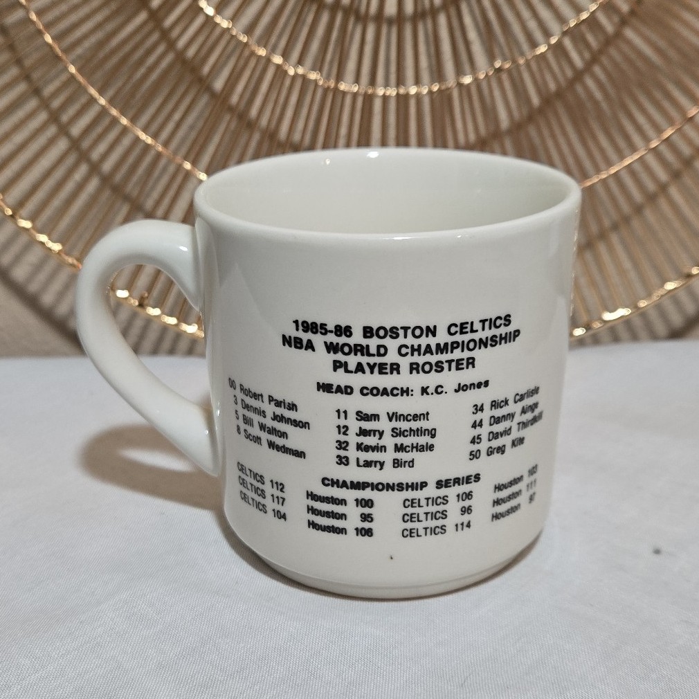 Boston Celtics 1985-1986 NBA Championship Mug.