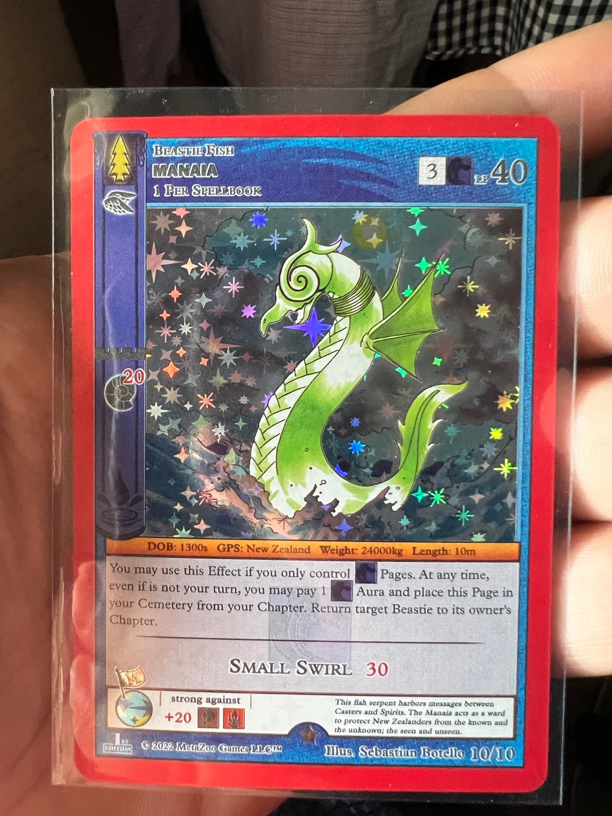 2022 MetaZoo Mania New Zealand Beastie Ambassador Promo 10/10 Caster Society