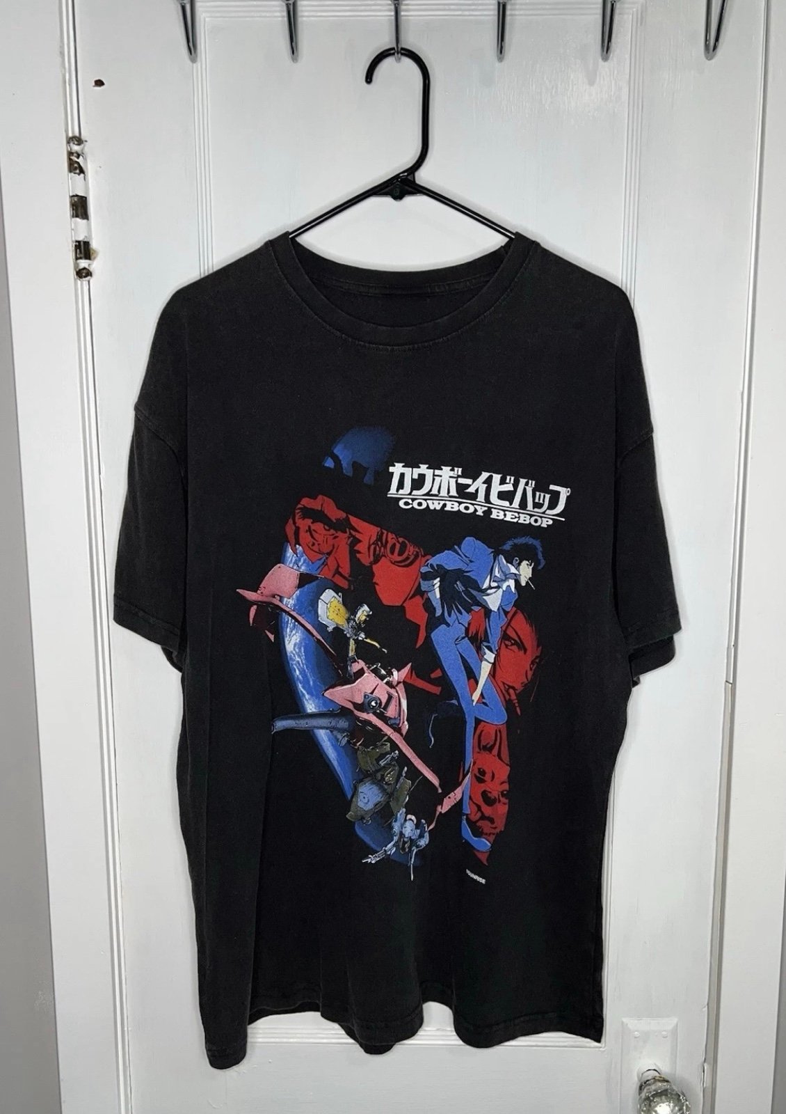 Goat Crew X Cowboy Bebop Swordfish Premium Vintage T-Shirt Vintage Black × 1