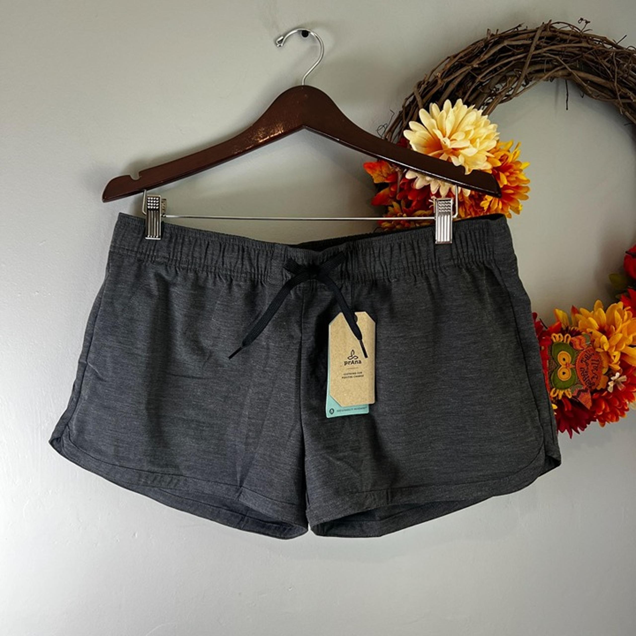 prAna Womens Mariya UPF 50+ Performance Short LARGE in Black