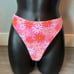 Triangl Pink floral velvet and bag set.